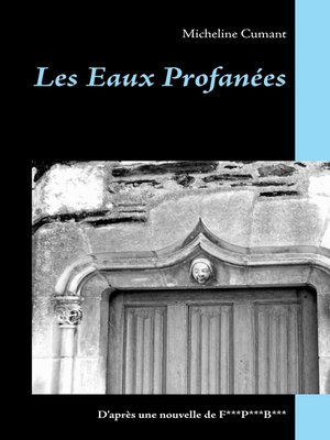 cover image of Les Eaux Profanées